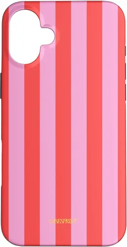 Vista 23 de Funda de rayas rojas rosas para iPhone 17
