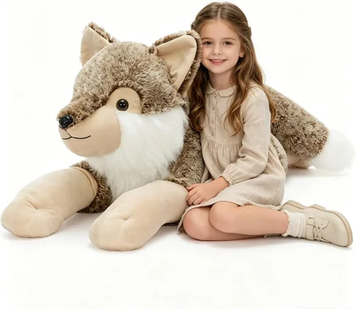 Vista 24 de BENINY Juguete de Peluche Grande de Ajolote Azul, Animal de Peluche Gigante de Ajolote de 39", Juguetes Grandes Regalo para Niñas Niños, Almohada