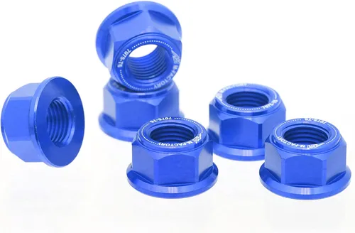 Vista 9 de MC MOTOPARTS Tuercas de piñón trasero negras compatibles con YZF 600R YZF R1 R3 R6 FZ1 FZ6 FZ8