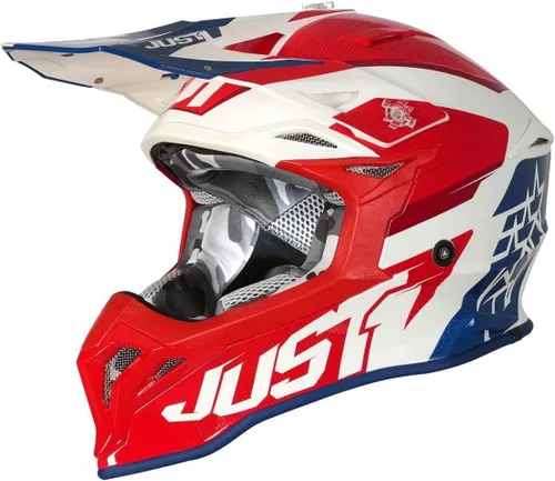 Vista 12 de Just1 Racing J39 - Casco de motocicleta MX Off-Road Motocross con carcasa externa de resina termoplástica