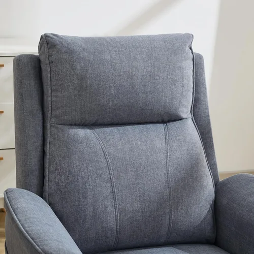 Vista 7 de Silla reclinable eléctrica con soporte para teléfono, mecedora giratoria resistente a los arañazos, mecedora mecedora mecedora para guardería, silla