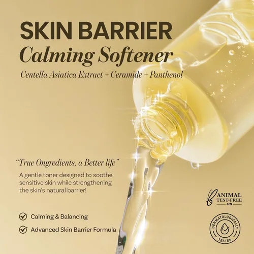 Vista 2 de ONGREDIENTS Skin Barrier Calmante Suavizante Tónico calmante diario para pieles secas y sensibles Pantenol, ácido hialurónico, ceramida