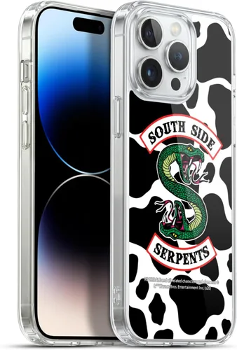 Vista 13 de Head Case Designs Funda de gel suave con licencia oficial de Riverdale con logotipo de mármol blanco y negro compatible con Apple iPhone 13 Pro Max