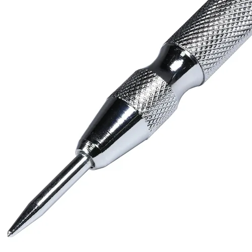Vista 6 de Rok Hardware 5-1/8 "Herramienta automática de perforación de agujero central de acero con resorte para metal, madera y plástico ROKCPUNCH