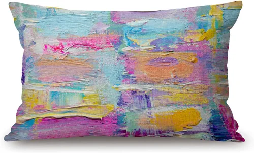 Vista 13 de Solekla Jcp152 - Funda de cojín decorativa de lino y algodón con diseño de pinos en acuarela para sofá, cama, 12 x 20 pulgadas