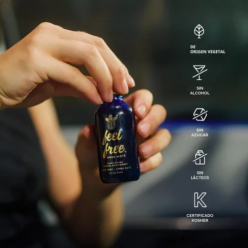 Vista 6 de Botanic Tonics feel free Kava Mate - Energía natural con raíz de kava y yerba mate - Mejora del estado de ánimo y energía sostenida - Sabor mejorado