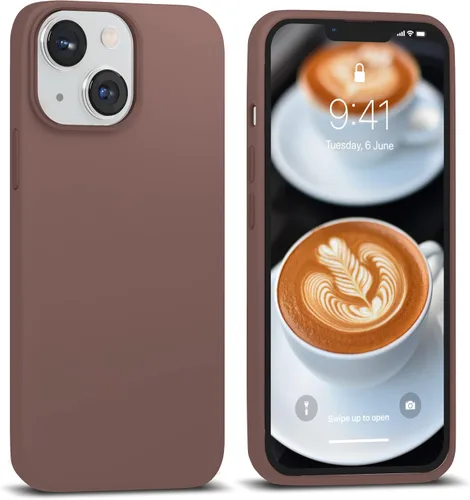 Vista 26 de IceSword Funda compatible con iPhone 13 Mini, color azul bebé, funda de silicona ultra delgada, a prueba de golpes, suave, de 5.4 pulgadas, azul