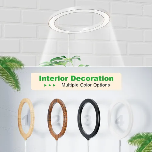 Vista 6 de Luces de cultivo de 10 pulgadas para plantas de interior de espectro completo, 160 luces LED grandes para plantas de interior, lámpara de cultivo