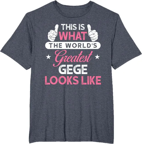Vista 34 de Gege Gift: World's Greatest Gege T-Shirt, Negro