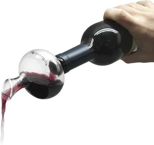 Vista 3 de Vin Bouquet FIA 022 Minidecanter para botellas, 4.5 x 2.9 x 2.9 in