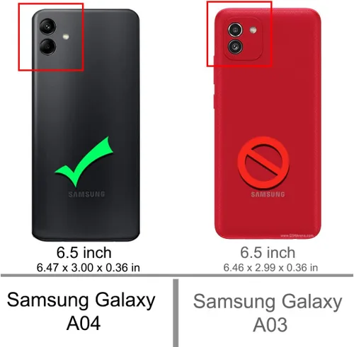 Vista 2 de Osophter Funda para Samsung Galaxy A04 con 2 unids Protector de pantalla Absorción de golpes Flexible TPU Caucho Protector de teléfono celular