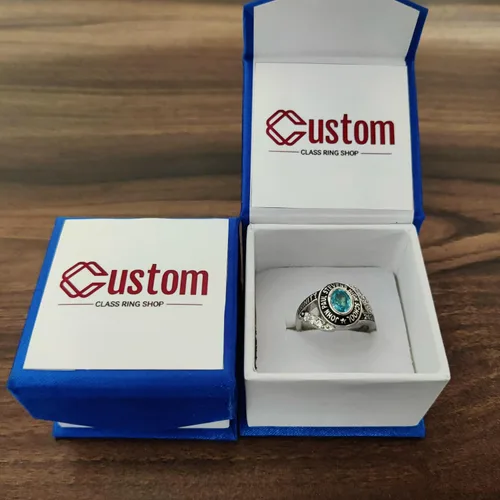 Vista 3 de Joyería de anillo de clase escolar personalizada para mujer en silver925