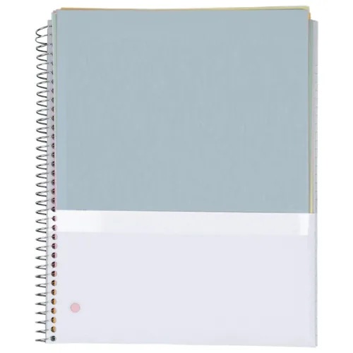 Vista 2 de Five Star Cuaderno en espiral, 1 tema, 100 hojas, cuadriculado, mapa de bits, color blanco Encuadernación desconocida