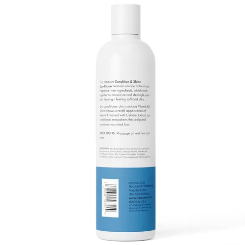 Vista 2 de Acondicionador desenredante – Acondicionador sin fragancia para cabello seco – Acondicionador hidratante para hombres y mujeres – Acondicionador