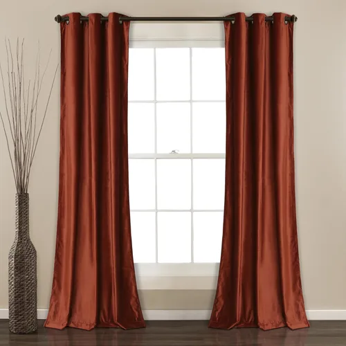 Vista 15 de Lush Decor Prima Velvet - Par de paneles de cortinas de ventana de terciopelo sólido con filtro de luz, 38" de ancho x 84" de largo, negro