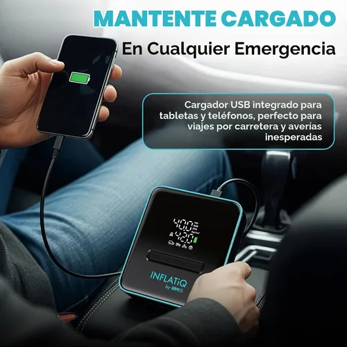 Vista 9 de INFLATiQ by RIMiQ - Inflador de neumáticos para automóviles, motocicletas