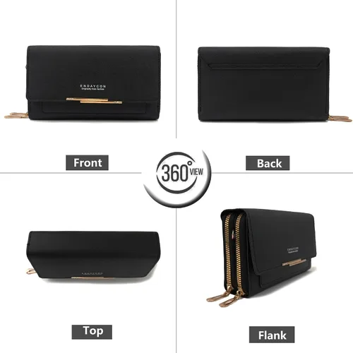 Vista 2 de PORT&LOTUS Bolso bandolera para mujer de piel sintética