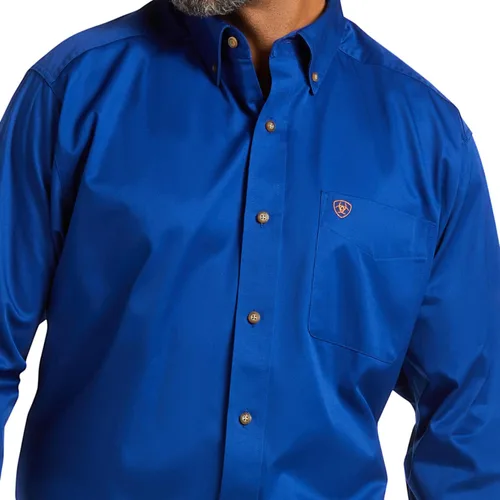 Vista 5 de Ariat Camisa de sarga con logotipo del equipo para hombre