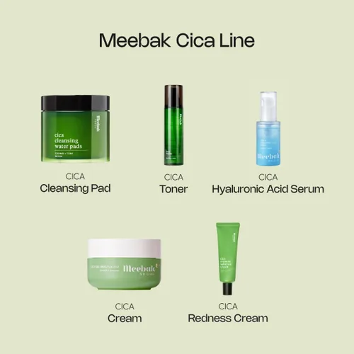 Vista 6 de Meebak Suero de ácido hialurónico coreano – Suero facial hidratante y voluminoso para una piel radiante y húmeda Centella asiática y vitamina C