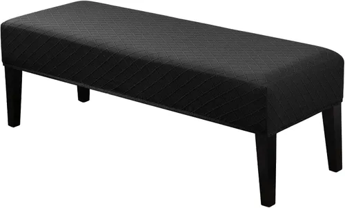 Vista 16 de Lebaley Funda Impermeable para Banco de Comedor Elástica Rectangular Protector de Asiento de Banco Funda Deslizable Extraíble Lavable Fundas