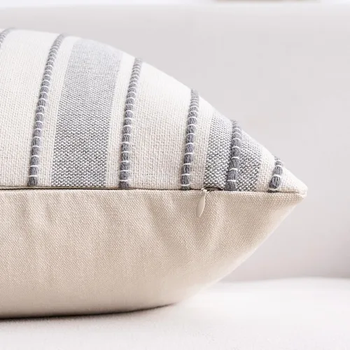 Vista 8 de Juego de 2 fundas de almohada bohemias de 20 x 20 pulgadas con patrón de granja con textura, fundas de almohada decorativas para sofá, dormitorio