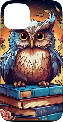 Vista 7 de Funda para bibliotecario para iPhone 16 Owl Book Lover