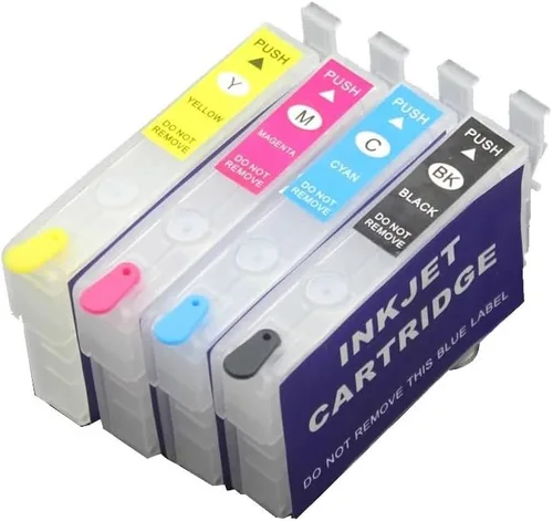 Vista 2 de Cartucho de tinta recargable de la versión 202XL 202 de los E.E.U.U. con el microprocesador desechable para la impresora XP-5100 WF-2860