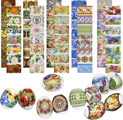 Vista 2 de Juego de 3: Lote de 10 + Ángeles + Matryoshka Termoencogible Decoración de Manga de Pascua Huevos de Pascua Pysanka Pysanky