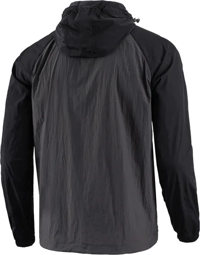 Vista 4 de Chaqueta ligera con capucha y cremallera completa para hombre, impermeable, para senderismo
