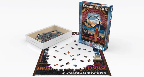 Vista 2 de EuroGraphics CP Rail Beautiful Lake Louise - Rompecabezas de 1000 piezas (6000-0323)