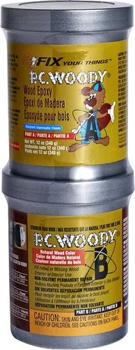 Vista 2 de PC-Woody Wood Repair Epoxy Pasta y J-B Weld Wood Restore Liquid Hardener