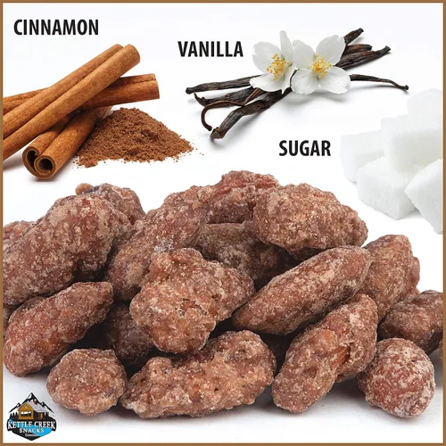 Vista 3 de Kettle Creek Snacks Almendras tostadas con canela sin OMG, bolsa de 1 libra (1 libra (paquete de 1))