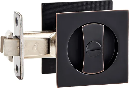 Vista 21 de Lethato Hardware de bolsillo para puerta, cerradura de puerta de bolsillo con indicadores, pestillo de puerta de bolsillo, puerta de bolsillo