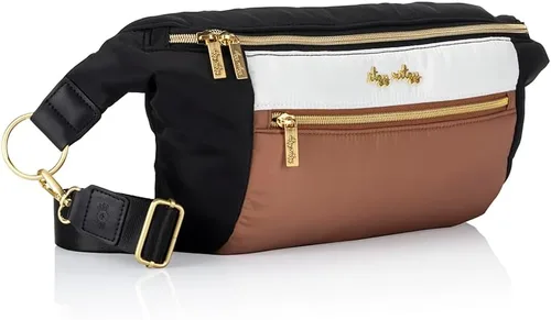 Vista 5 de Itzy Ritzy's Ritzy Pack Fanny Pack & Crossbody Diaper Bag - Multi-Use Lightweight Bag Features 6 Pockets & an Adjustable Strap - Wear As a