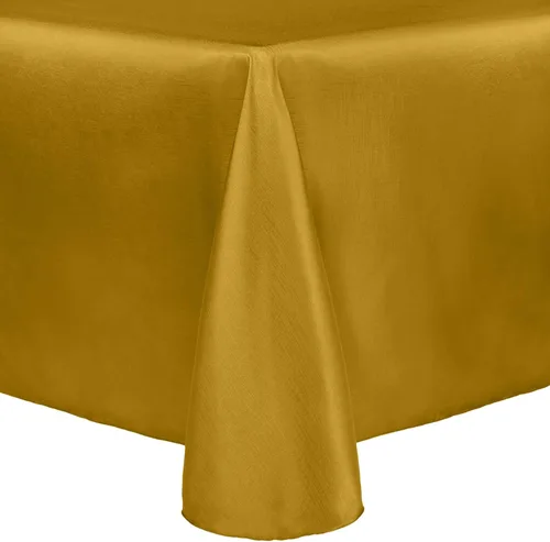 Vista 43 de Ultimate Textile Majestic - Mantel ovalado reversible Shantung Satin (60 x 144 pulgadas), color amarillo claro