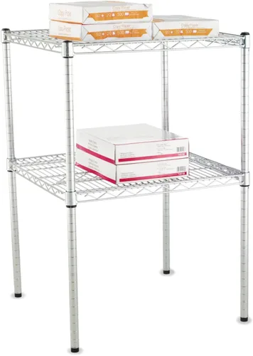 Vista 2 de Alera ALE Postes apilables para estanterías de alambre, 36 "de alto, negro (paquete de 4)