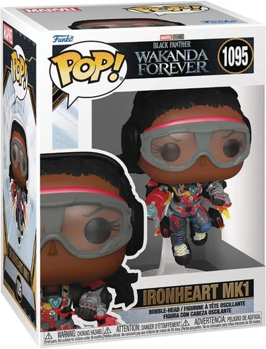 Vista 2 de POP Marvel: Black Panther: Wakanda Forever - Ironheart MK1 Funko Figura de vinilo (paquete con funda protectora de caja compatible), multicolor