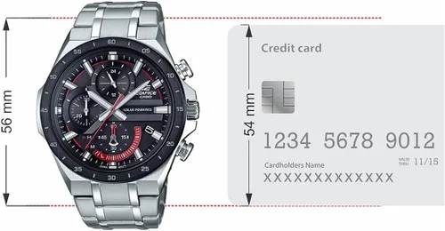 Vista 6 de Casio Edifice Eqs-920Db-1Av Eqs920Db1-Av Reloj cronógrafo solar para hombre