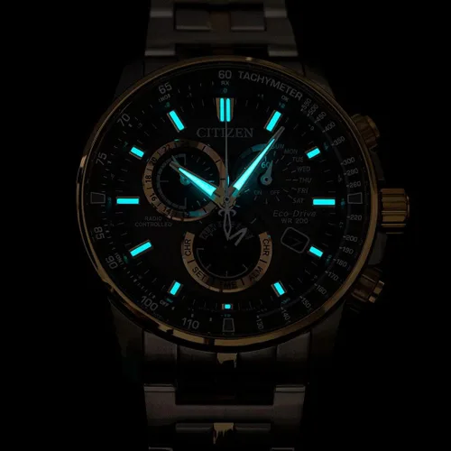 Vista 4 de Citizen Herren Cronógrafo Eco-Drive y Promaster Sky con brazalete Edelstahl