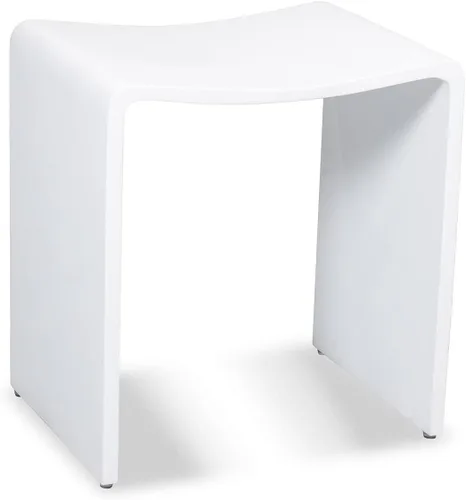 Vista 8 de Shower Buddy Taburete ligero para ducha y baño (hormigón mate)