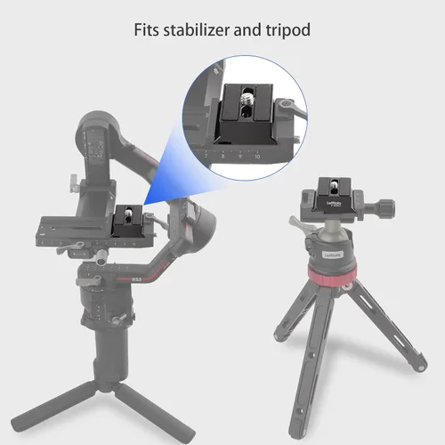 Vista 4 de LEFTFOTO Placa de liberación rápida para DJI RS2/RSC2/RS3/RS3-PRO/RS3 Mini Cimbal Stabilzer Accesorios