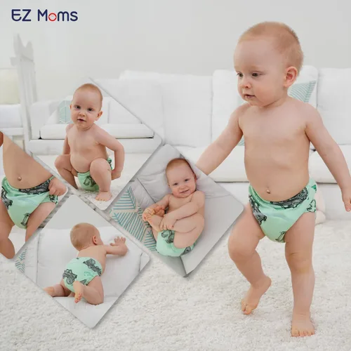 Vista 9 de EZ Moms 6 paquetes de ropa interior de entrenamiento para niñas, 100% algodón de absorción acolchada, ropa interior de entrenamiento para niñas