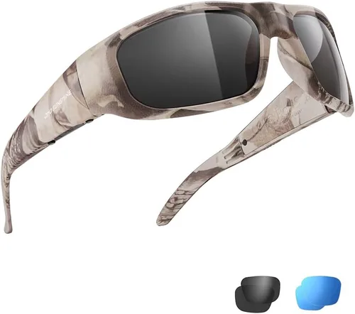 Vista 7 de OhO sunshine Lentes inteligentes, lentes de sol polarizados con altavoz Bluetooth, protección UV atlética/exterior y control de voz