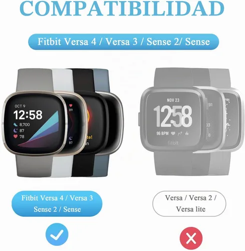 Vista 2 de Vancle Cargador para Fitbit Versa 4/3, base de carga antideslizante con cable USB de 4.4 pies para reloj inteligente Sense 2/Sense