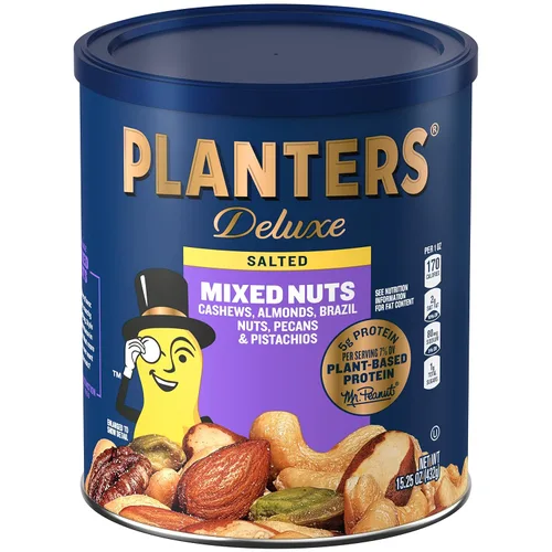 Vista 16 de PLANTERS Nueces mixtas de lujo ligeramente saladas, proteína a base