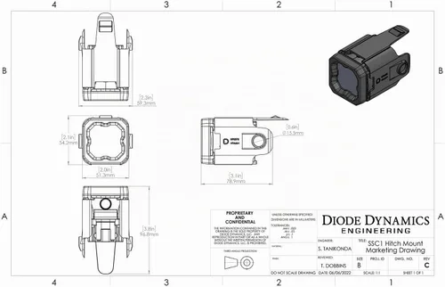 Vista 9 de Kit de luz de reversa Diode Dynamics HitchMount compatible con Toyota 4Runner 2010-2024, C1