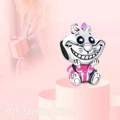 Vista 2 de EZ Tuxedo Dijes de dibujos animados de plata de ley 925, colección de joyas del arte de la animación para pulseras, Metal, Circonita cúbica