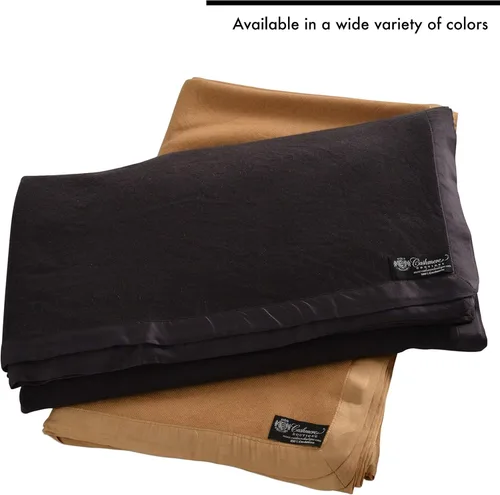 Vista 8 de Cashmere Boutique: Manta individual de cachemira 100% pura en 4 capas (color: gris medio, tamaño: 60 "x 90") - Tamaño individual Pure Cashmere Luxury