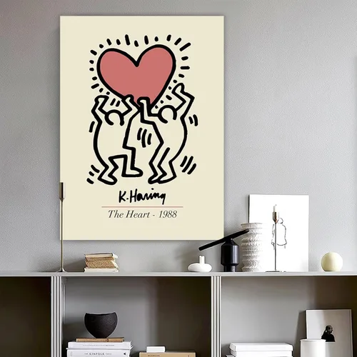 Vista 9 de Atrippy Pósteres minimalistas grandes, tapiz artístico para dormitorio, tapiz estético de pared de dibujos animados, bohemio y divertido póster