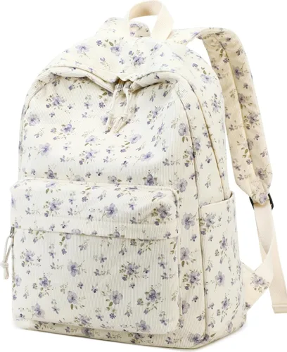 Vista 13 de BTOOP Mochila escolar para adolescentes, mochila grande de pana ligera, para niñas, niños, casual, escuela secundaria, universidad, Mochilas Daypack